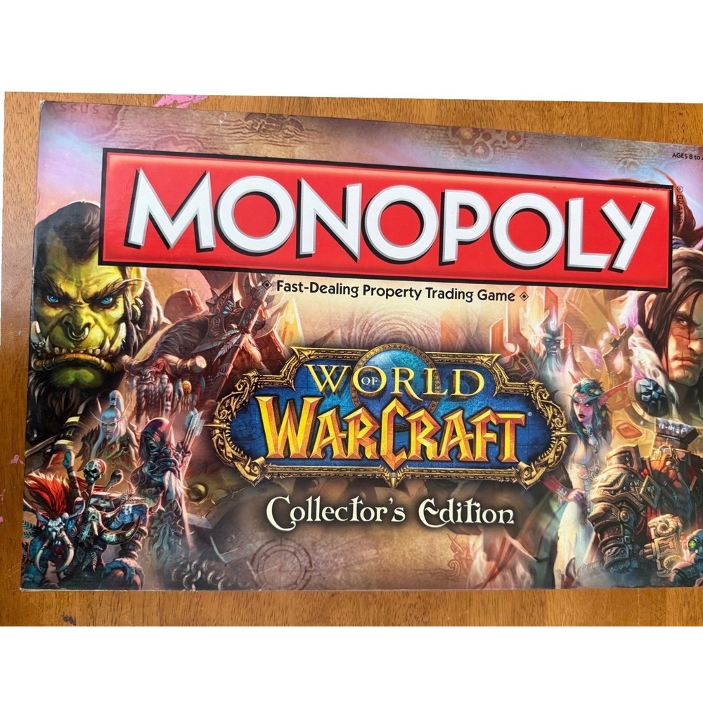 Monopoly World of Warcraft Collector's Edition Board Game 2012 Blizzard USAopoly